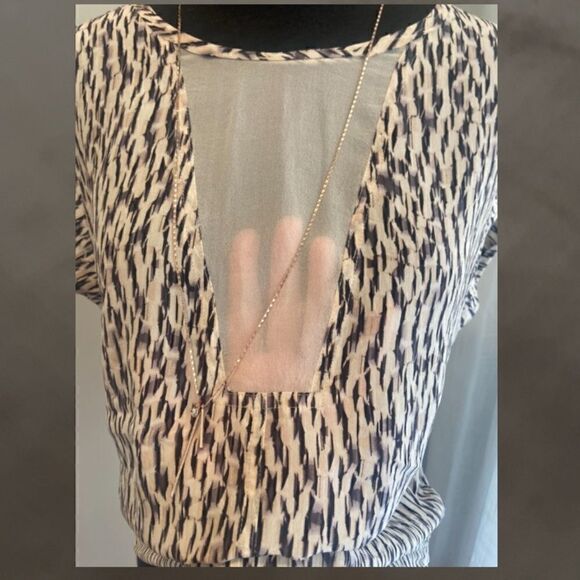 Rebecca Taylor Mirage Cap Sleeve Silk Shell - Picture 5 of 16